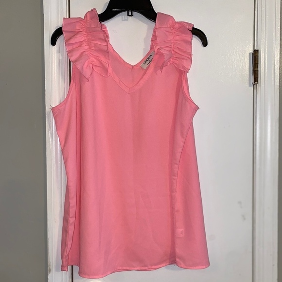 Zenana size xl sleeveless top coral color - Picture 1 of 5